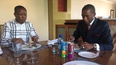 Photo of Julius Malema Dining With Zimbabwe’s Notorious Plenipotentiary Gold Mafia Kingpin, Prophet Uebert Angel