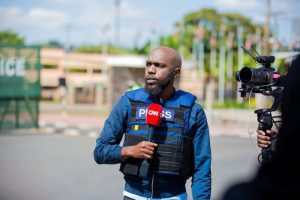 cnn journalist larry madowo covering the anti government protests in kenya on june 26 2024